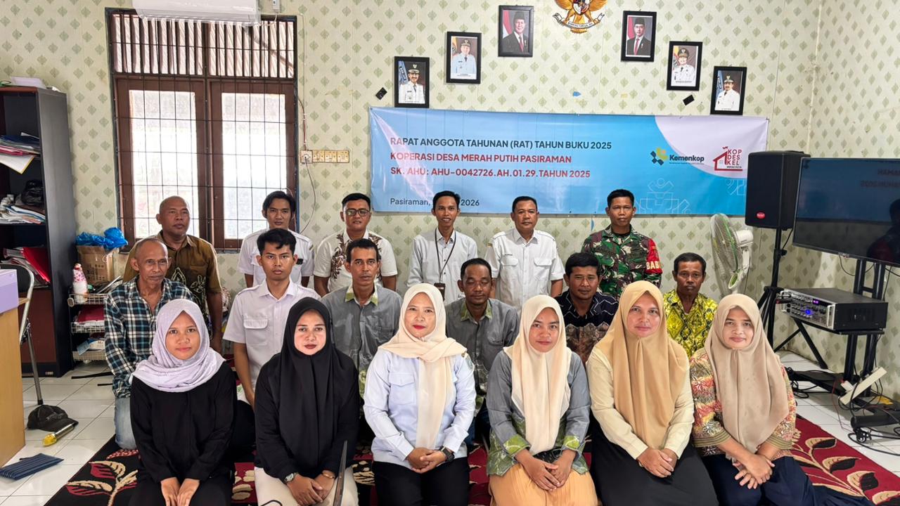 Koperasi Desa Merah Putih Pasiraman Gelar RAT Tahun Buku 2025